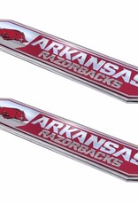 Fan Mats Arkansas Razorbacks Embossed Car/Truck Emblem 2-pk