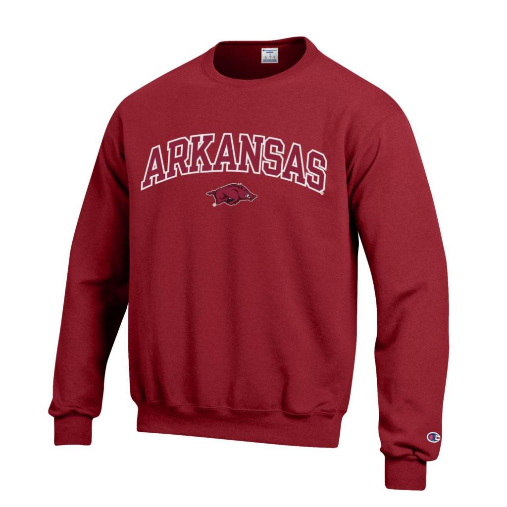 Champion Razorback Powerblend Crew Sweatshirt