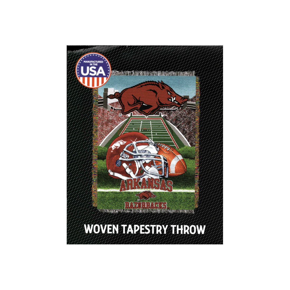 The Northwest Group Razorback Football Woven  48"X60" Tapestry Throw