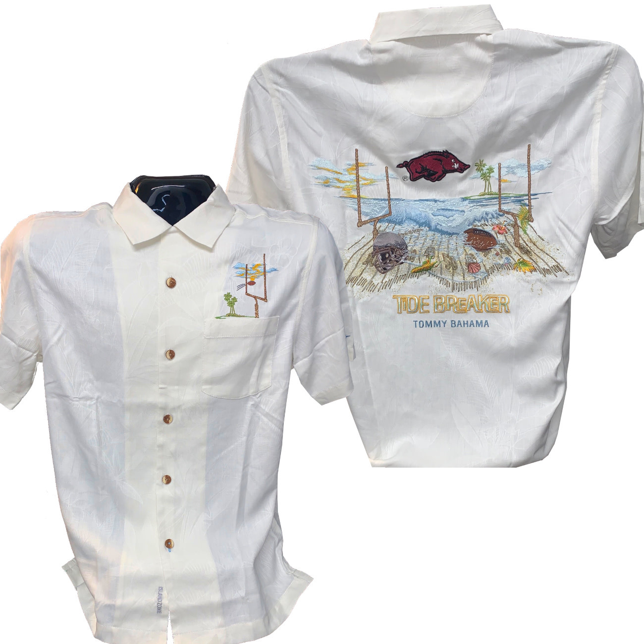 Tommy Bahama Stars & Strikes Vintage Embroidered Shirt - clothing &  accessories - by owner - apparel sale - craigslist