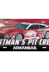 Wincraft Arkansas Razorback Sam Pittmans Pit Crew License Plate