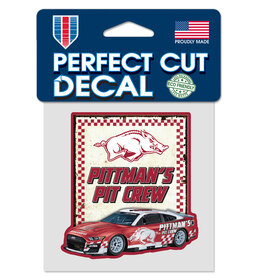 Wincraft Arkansas Razorback Sam Pittmans Pit Crew Perfect Cut Decal