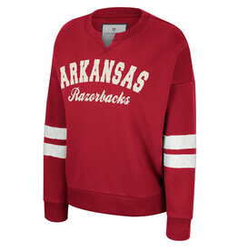 Colosseum Arkansas Razorback Perfect Date Womens Cropped Hoodie