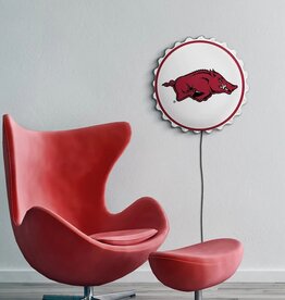 The Fan-Brand Arkansas Razorback Bottle Cap Wall Lighted Sign