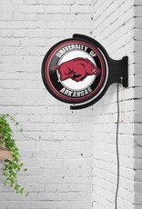 The Fan-Brand Razorback Original No Sport Round Rotating Lighted Wall Sign