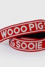 Desden Arkansas Razorback Wooo Pig Sooie 2" WIDE Beaded Strap