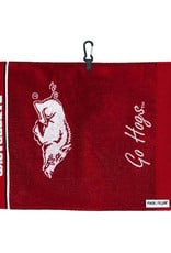 Team Effort NCAA Face/Club Jacquard Golf Towel - Louisville Cardinals