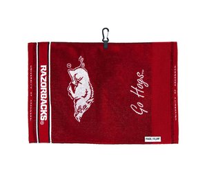 Team Effort NCAA Face/Club Jacquard Golf Towel - Louisville Cardinals