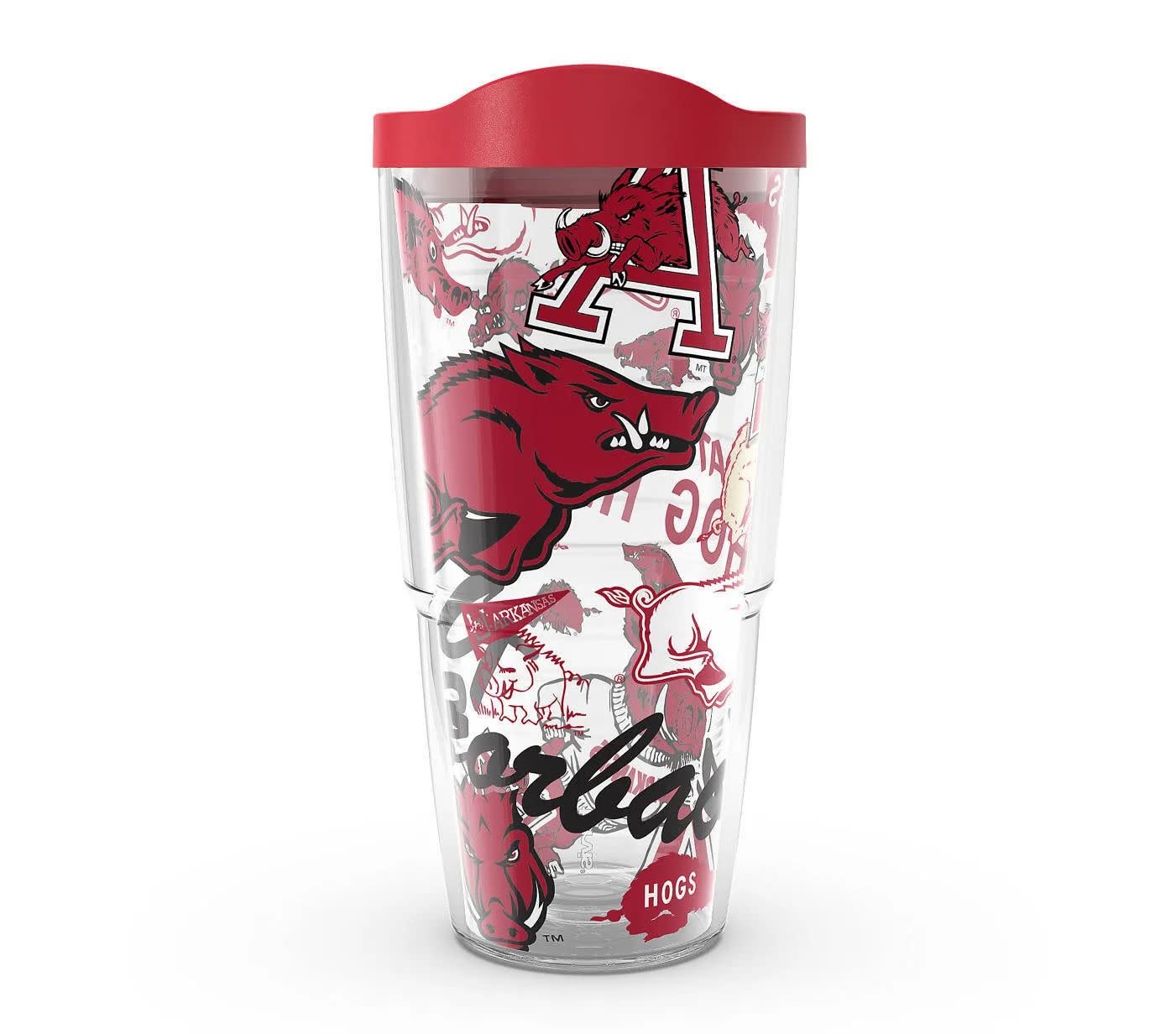 Tervis All Over Tumbler with Travel Lid-Arkansas 3 Sizes By Tervis