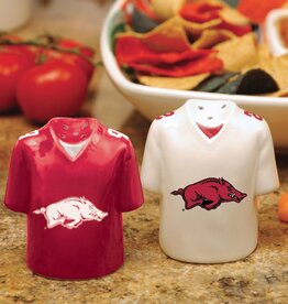 The Memory Company Razorback Jersey Ceramic Salt and Pepper Set