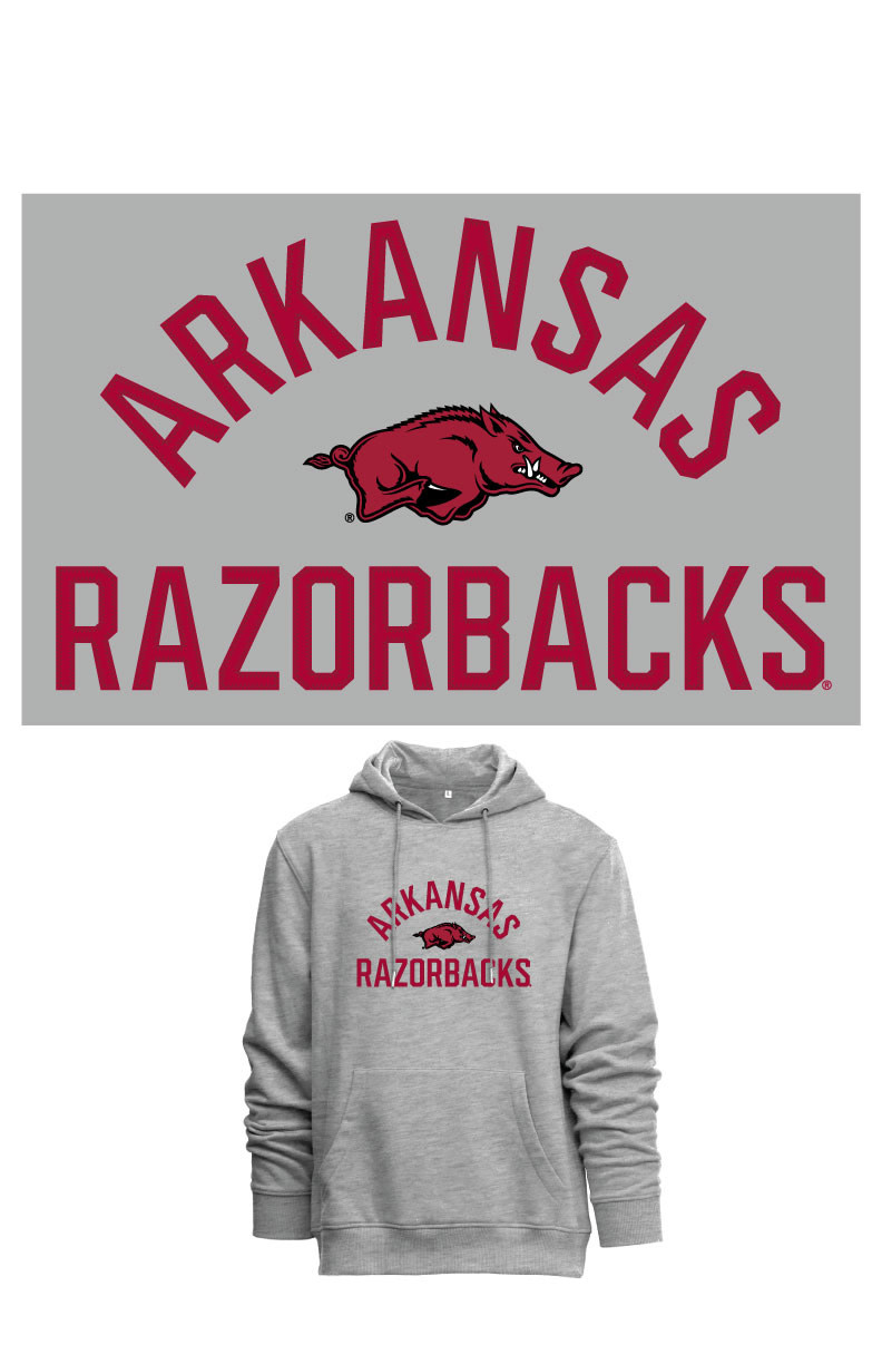 Camp David Arkansas Razorbacks Everyday Applique Hood