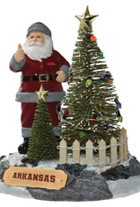 Santa Figurine w/ LED Tree
