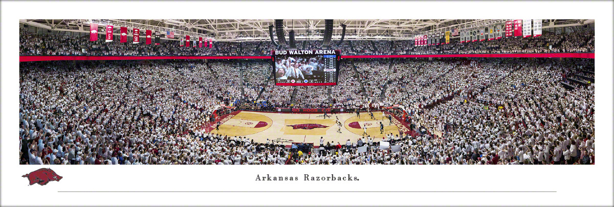 Blakeway Panorama Arkansas Vs Duke Bud Walton Arena Basketball Panorama Print