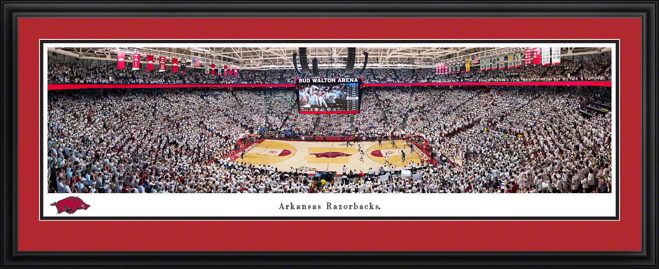 Blakeway Panorama Arkansas Vs Duke Bud Walton Arena Basketball Panorama Print