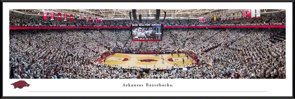 Blakeway Panorama Arkansas Vs Duke Bud Walton Arena Basketball Panorama Print
