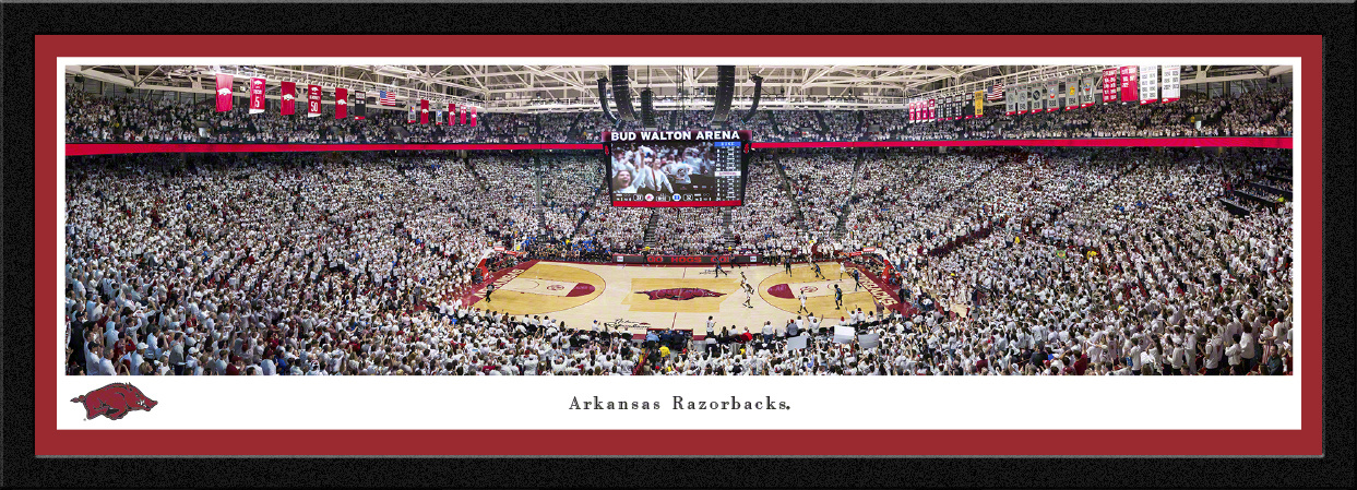 Blakeway Panorama Arkansas Vs Duke Bud Walton Arena Basketball Panorama Print
