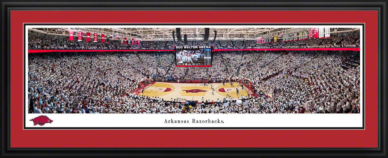 Blakeway Panorama 2023 Arkansas Vs Duke Bud Walton Arena Basketball Panorama Print