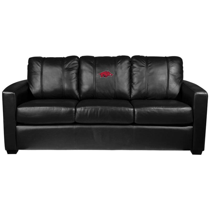 Arkansas Razorback Silver Series Sofa Free Shipping
