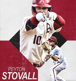 Razorback Baseball Peyton Stovall 18" x 24" Poster