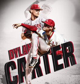 The Athletic Collection Razorback Baseball Dylan Carter 18"X24" Poster
