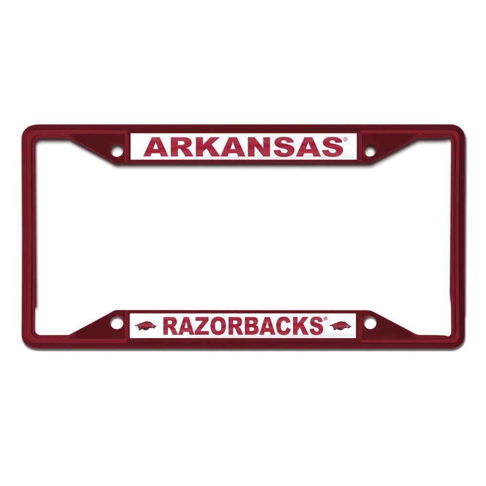 Wincraft Arkansas Razorback 4 Hole License Plate Frame