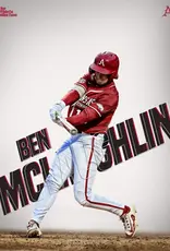 The Athletic Collection Razorback Baseball Ben McLaughlin 18"X24" Poster
