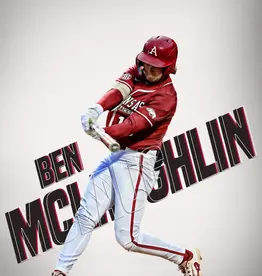 The Athletic Collection Razorback Baseball Ben McLaughlin 18"X24" Poster