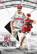 The Athletic Collection Razorback Baseball Will McEntire 18"X24" Poster