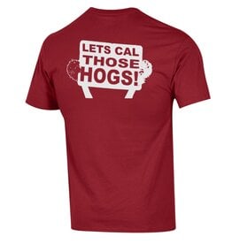 Champion Razorback Cal Those Hogs Left Chest Full Back SST