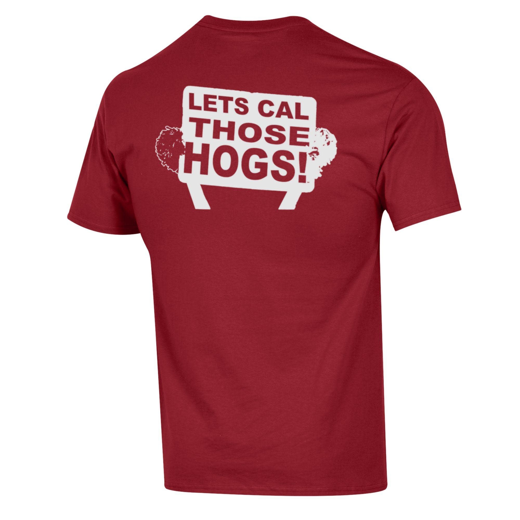 Champion Razorback Cal Those Hogs Left Chest Full Back SST