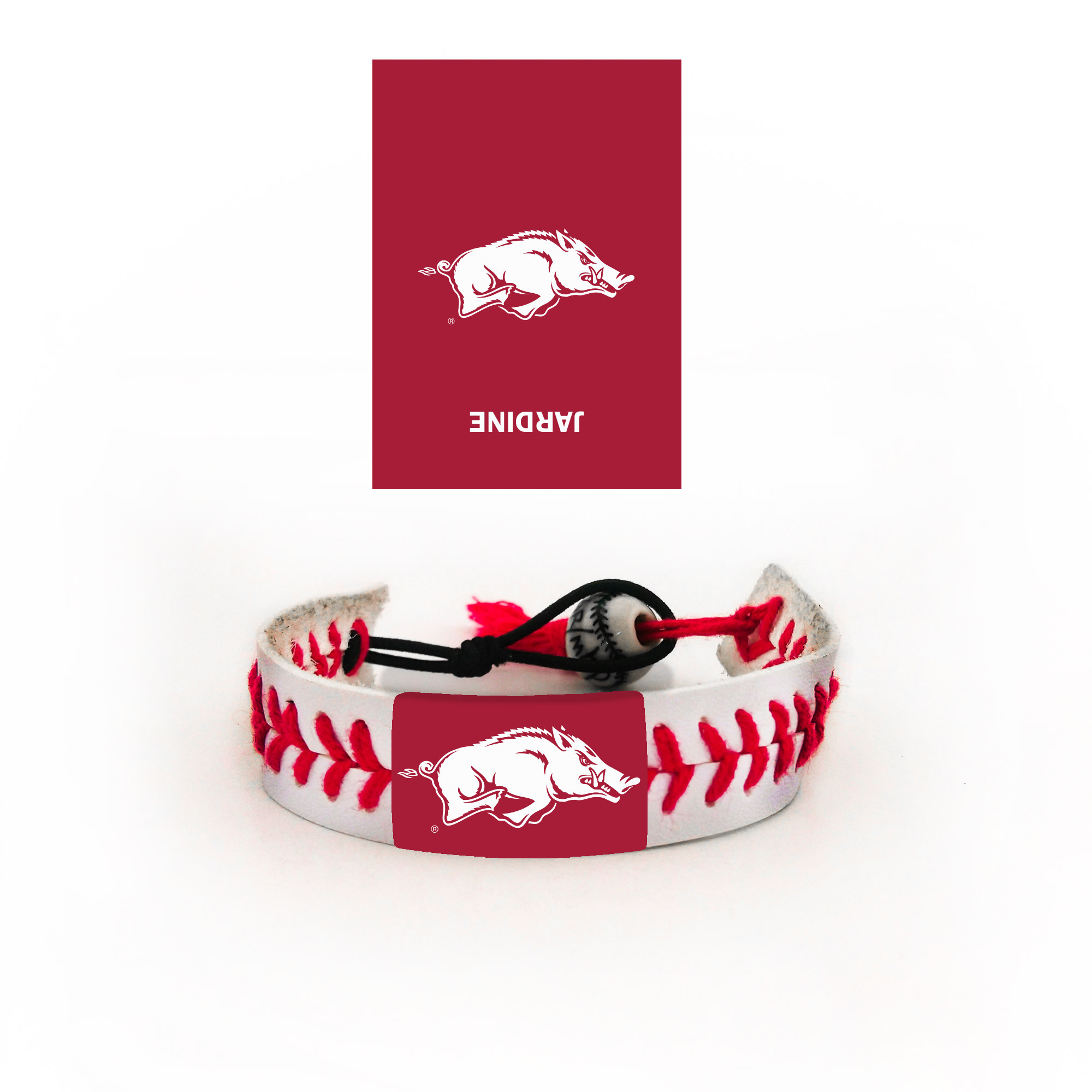 Worthy Razorback Baseball Seam Bracelet