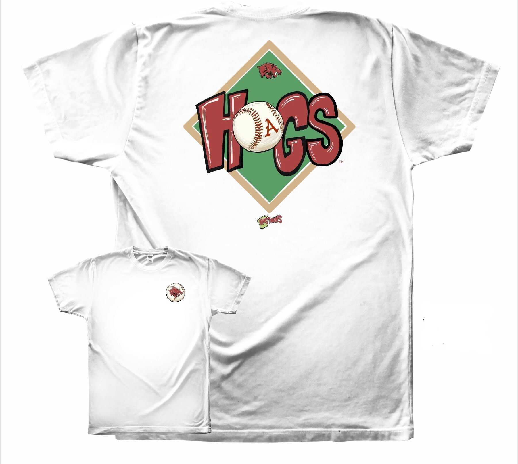 Comfort Colors HogToons Hogs Baseball LC FB SST