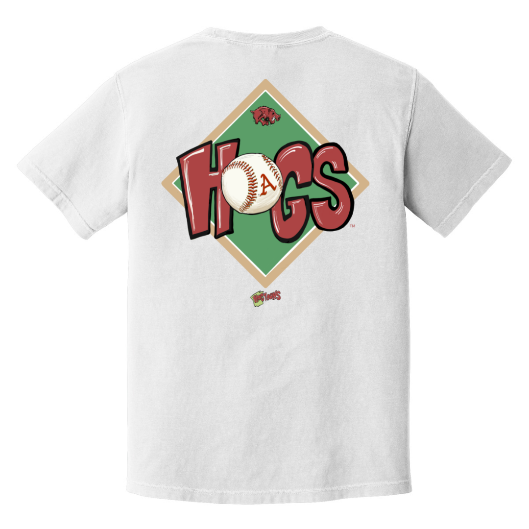 Comfort Colors HogToons Hogs Baseball LC FB SST