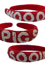 Desden Razorback Wooo Pig Sooie Beaded Headband