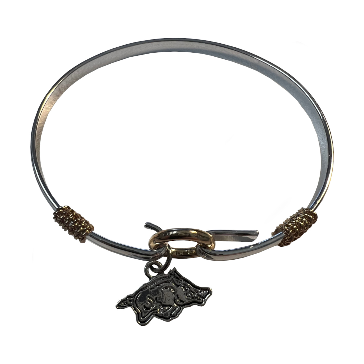 From The Heart Arkansas Two Tone Rope Bracelet