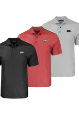 Cutter & Buck Razorback Big & Tall Pike Eco Tonal Geo Print Stretch Mens Polo