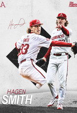 Razorback Baseball Hagen Smith Autographed Poster