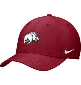 Nike 2024 Razorback Team Issue NIKE Dri-Fit Swooshflex Stretch Fit Rise Cap