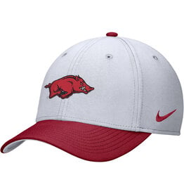 Nike 2024 Razorback Colorblock DRI FIT Structured Stretch Cap