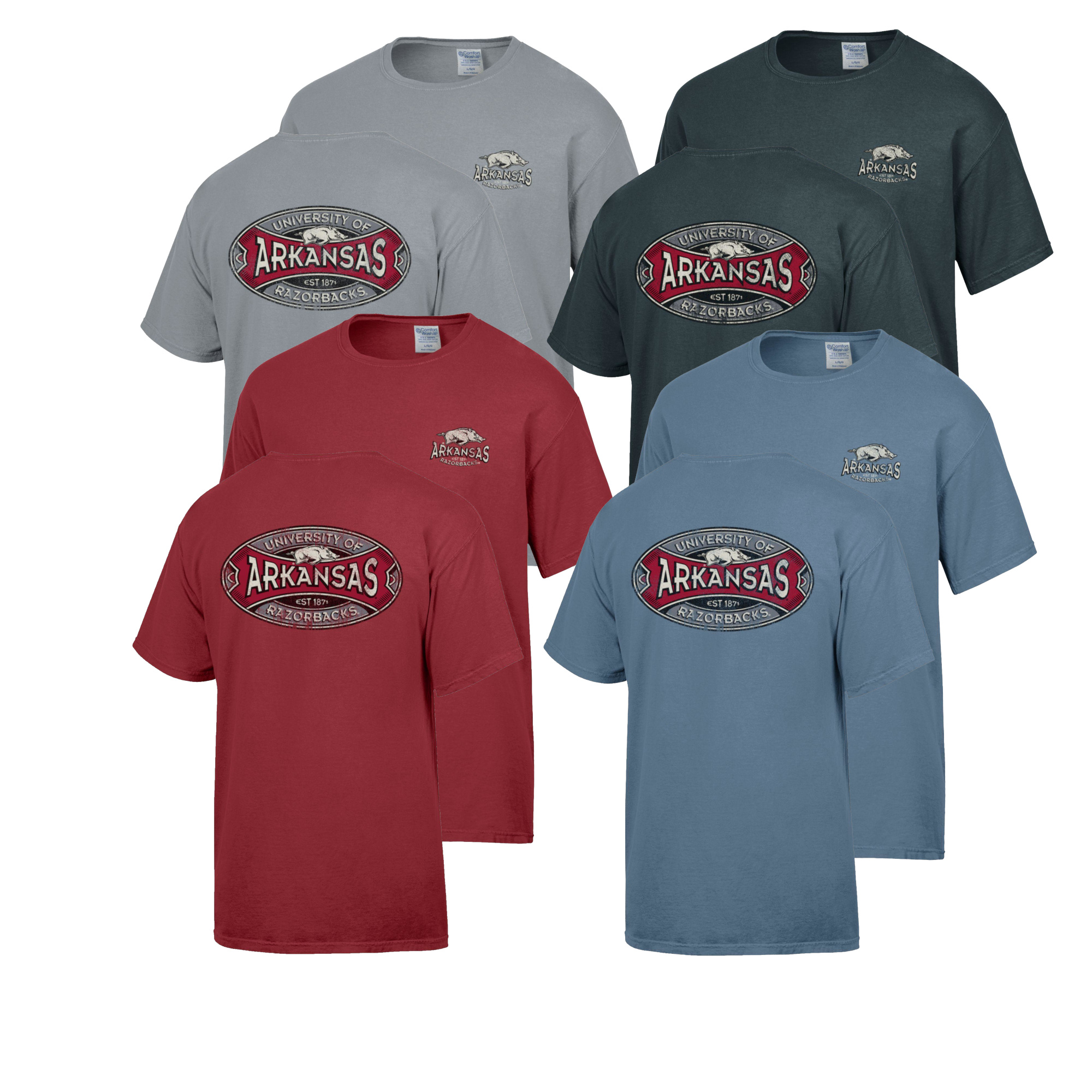 Comfort Wash Arkansas Comfort Wash Throwback  SST By Gear For Sports