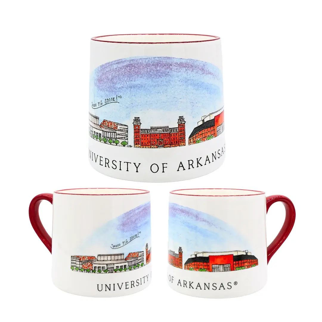 Valiant Gifts Arkansas Skyline 16 oz Ceramic Mug