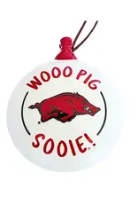 Valiant Gifts Razorback Ceramic WPS 4.5" Puff Ornament
