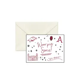Valiant Gifts Arkansas Razorback Confetti Boxed 5.5"X4.25" Notecards 10-Pack