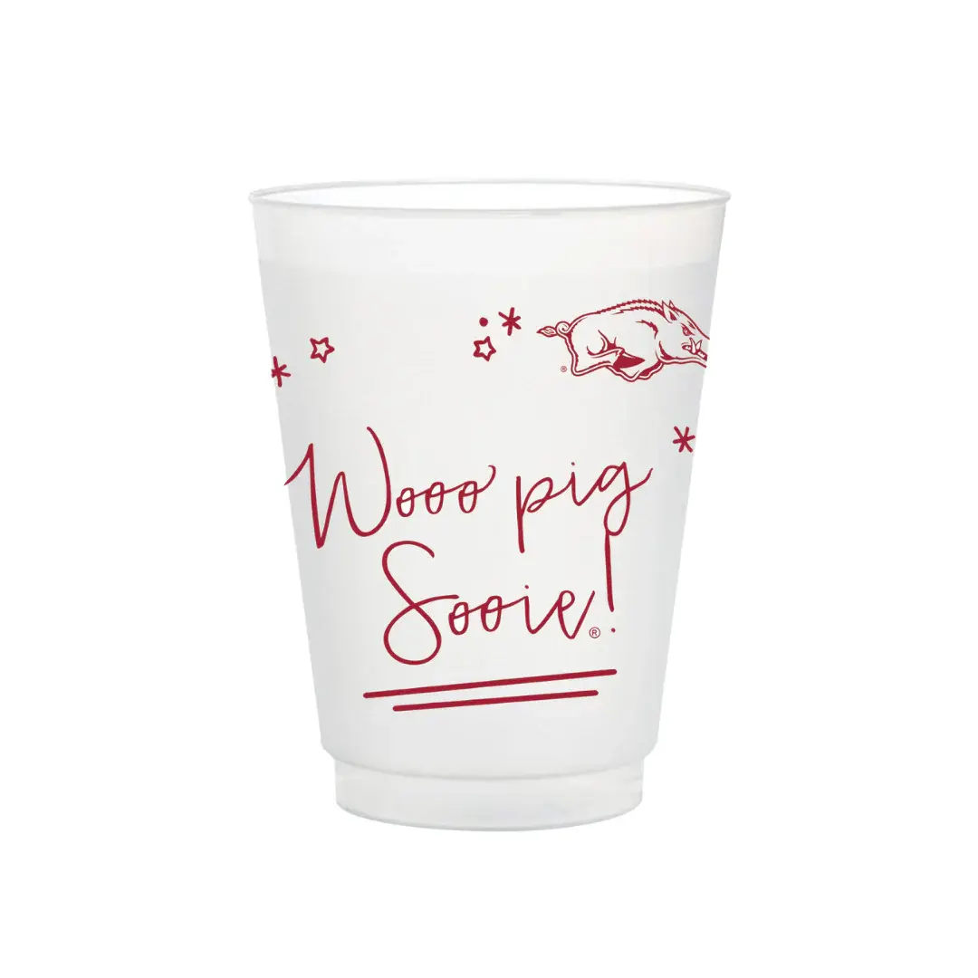 Valiant Gifts Arkansas Confetti Frosted Flex Party Cup