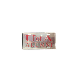 Lloyd Sales U of A Alumni Silver Metal License Plate Lloyd