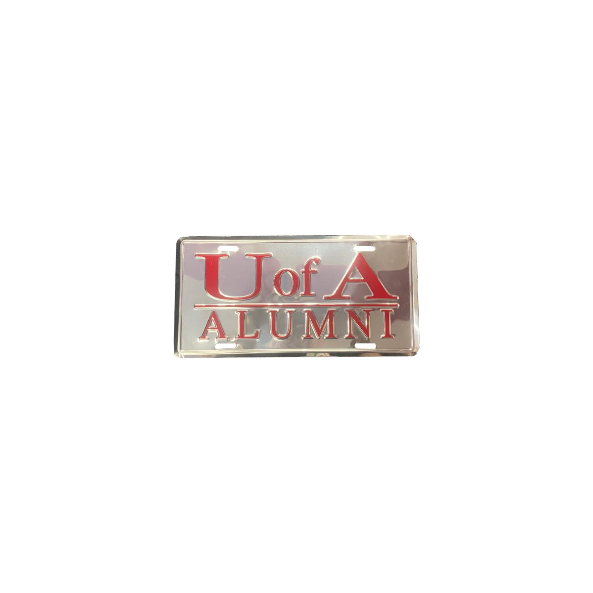Lloyd Sales U of A Alumni Silver Metal License Plate Lloyd