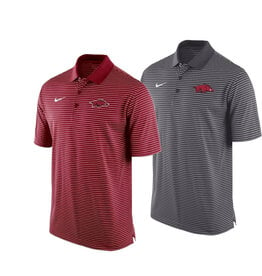 Nike Razorback Nike Dri-Fit Stadium Stripe Polo