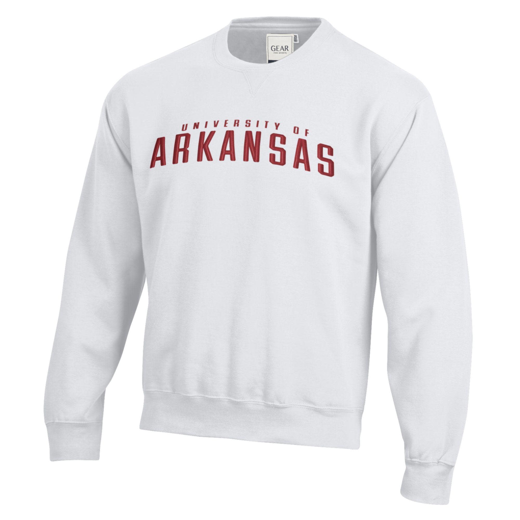 Gear For Sports University of  ARKANSAS Big Cotton 3D Tumbled Crew