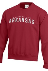 Gear For Sports University of  ARKANSAS Big Cotton 3D Tumbled Crew