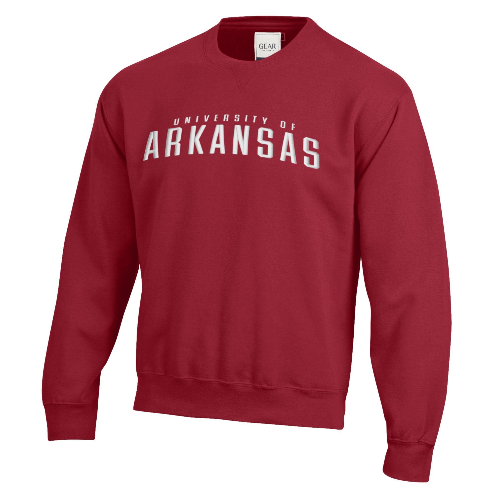 Gear For Sports University of  ARKANSAS Big Cotton 3D Tumbled Crew